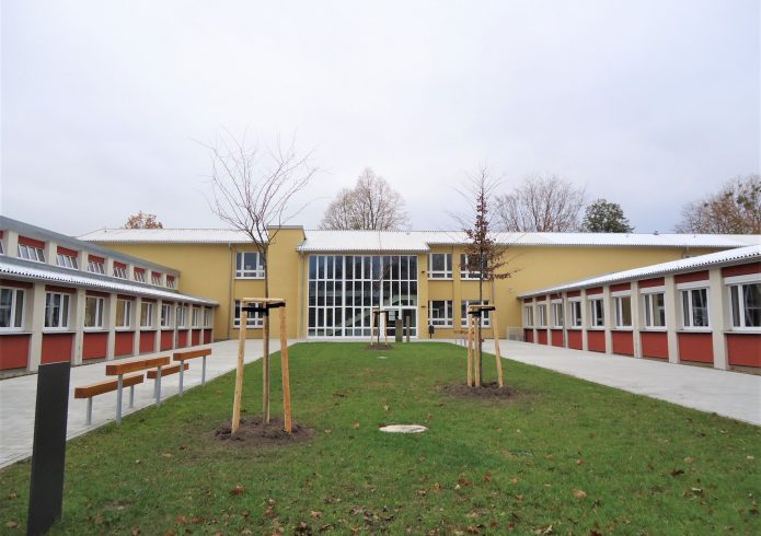 Neue Oberschule nördlicher Innenhof nachher 2020