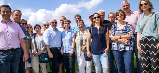 Delegation des Staatsbetriebs Geobasisinformation und Vermessung zu Besuch in Hoyerswerda