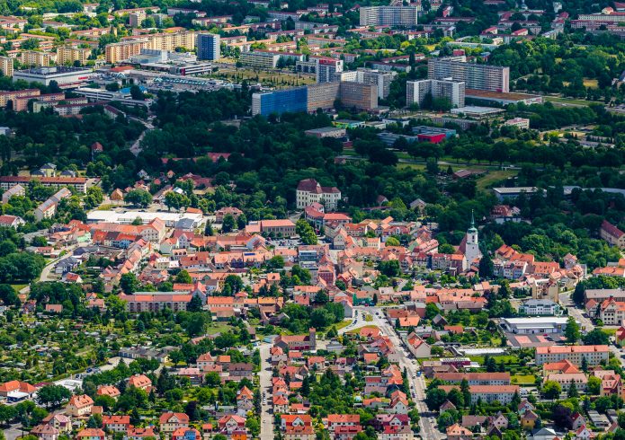 Luftbild Altstadt/Neustadt Hoyerswerda