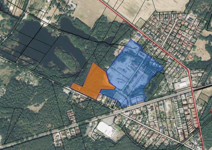 Gewerbegebiet Alte Ziegelei in Bröthen (Lageplan)