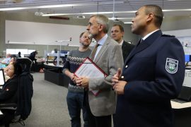 Innenminister Armin Schuster zu Besuch in der IRLS-OSN in Hoyerswerda