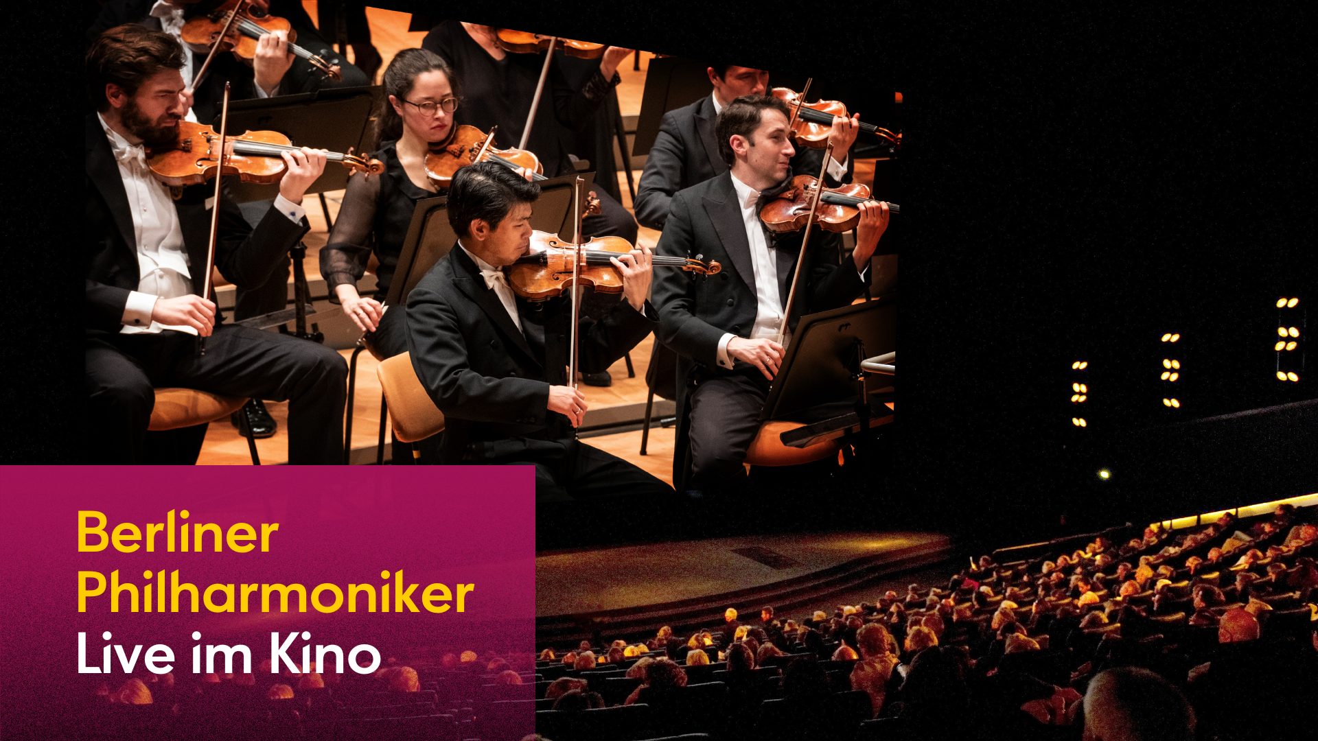 Konzert der Berliner Philharmoniker live im Kino (Plakat)