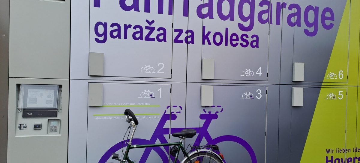 Fahrradgarage am Bahnhof, gefördert vom VVO
