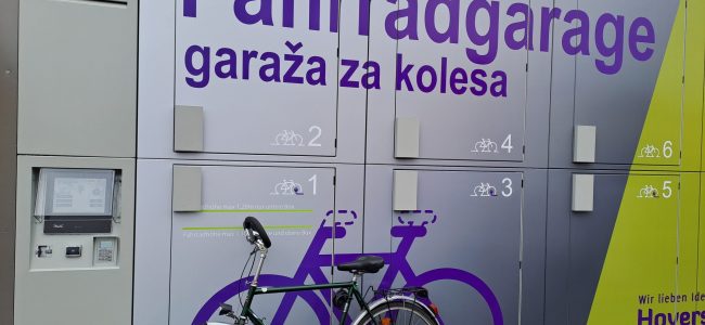 Fahrradgarage am Bahnhof, gefördert vom VVO