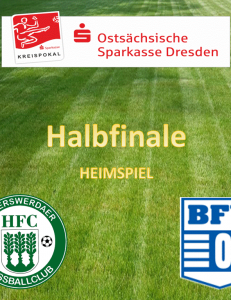 Sparkassenkreispokalspiel HFC II gegen Bischofswerdaer FV 08 II