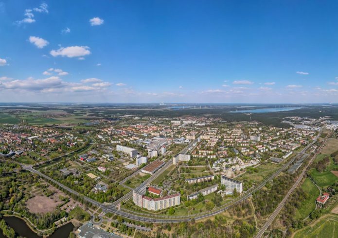 Luftbild Hoyerswerda "Frühling"