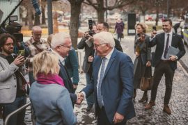 Bundespräsident Frank-Walter Steinmeier zu Besuch in Hoyerswerda