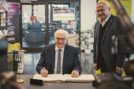 Bundespräsident Frank-Walter Steinmeier zu Besuch in Hoyerswerda