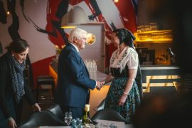 Bundespräsident Frank-Walter Steinmeier zu Besuch in Hoyerswerda