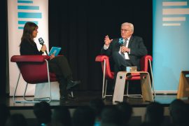 Bundespräsident Frank-Walter Steinmeier zu Besuch in Hoyerswerda