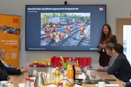 Spatenstich für das Qualifizierungszentrum der Deutschen Bahn in Knappenrode am 17. April 2026