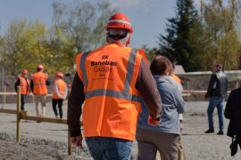 Spatenstich für das Qualifizierungszentrum der Deutschen Bahn in Knappenrode am 17. April 2026