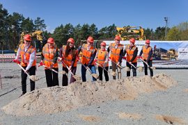 Spatenstich für das Qualifizierungszentrum der Deutschen Bahn in Knappenrode am 17. April 2026