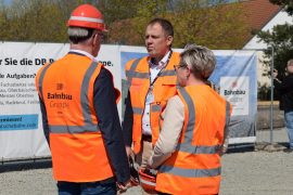 Spatenstich für das Qualifizierungszentrum der Deutschen Bahn in Knappenrode am 17. April 2026