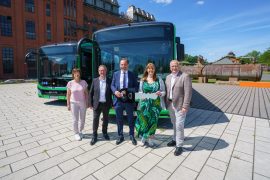 Übergabe Elektrobusse in Hoyerswerda am 28.05.2026