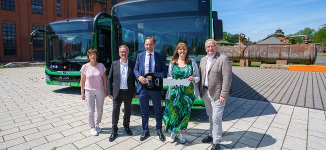 Übergabe Elektrobusse in Hoyerswerda am 28.05.2026