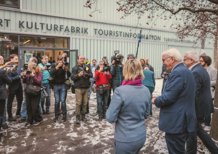 Besuch Bundespräsident Frank-Walter Steinmeier in Hoyerswerda am 24.11.2025